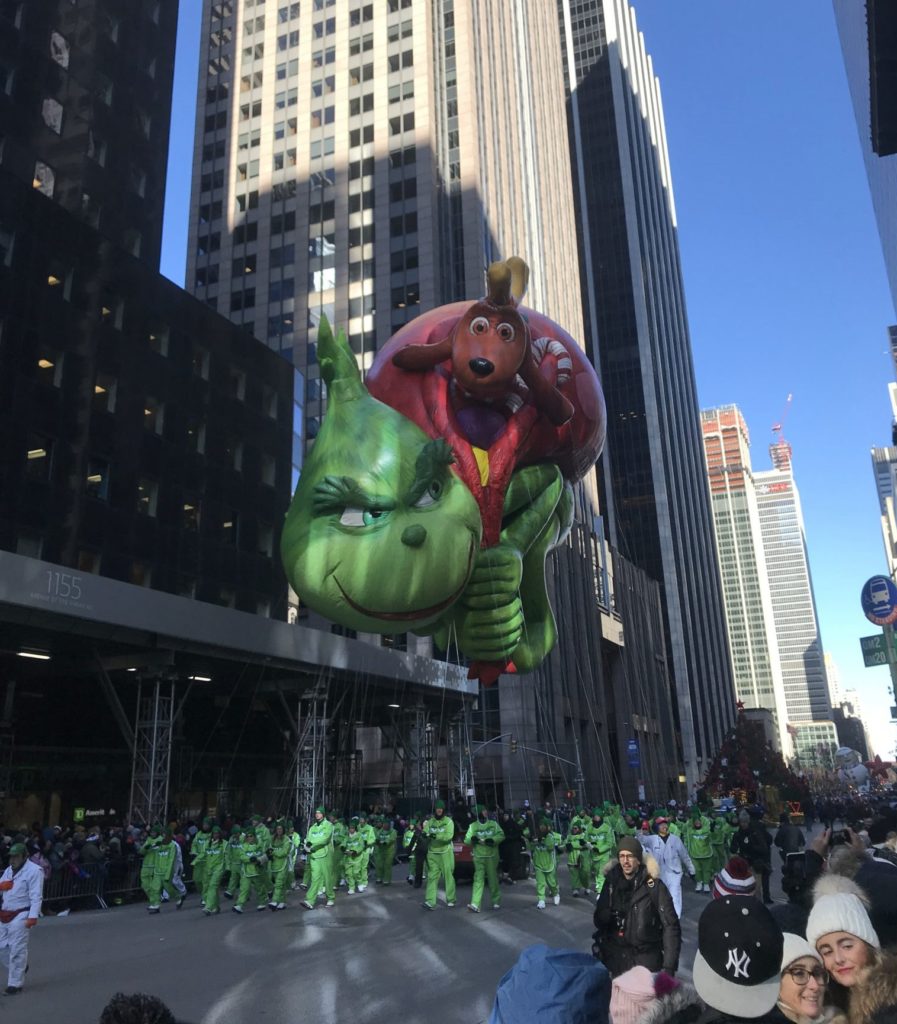 Grinch Float at Macy's Thanksgiving Day Parade