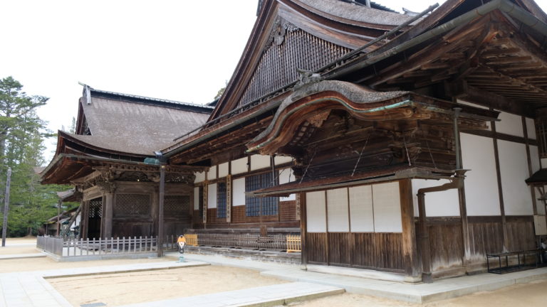 Wooden Kongobuji temple​ in mount koya Japan