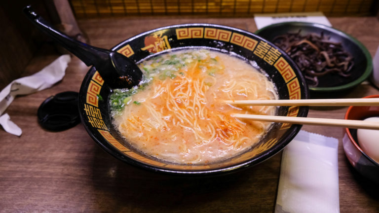 A bowl of Ichiran Ramen