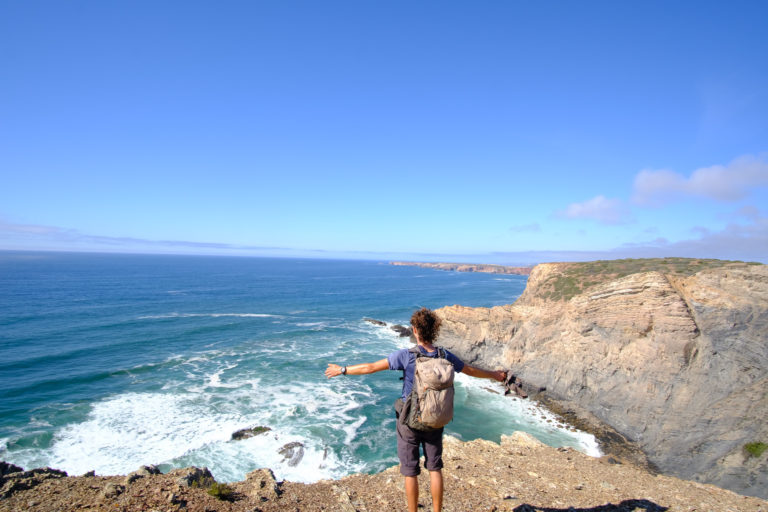 T.J. Takes in the views of the Vicentina Coast
