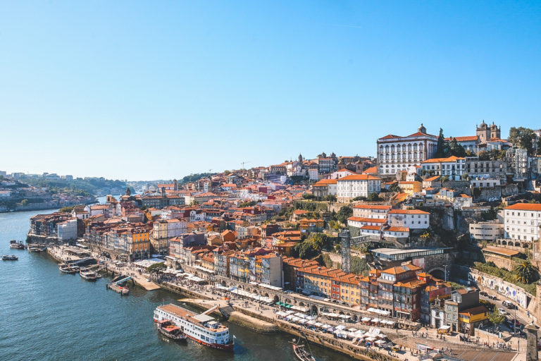 Porto city view from Dom Luis Bridge
