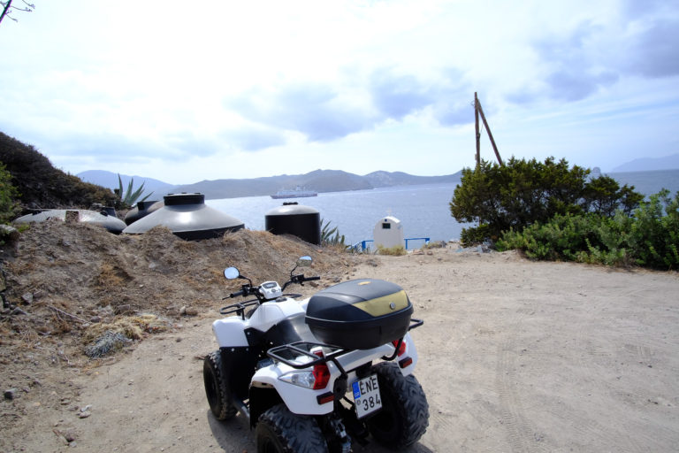 ATV parked with view of the Sea