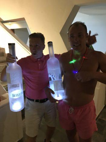 2 Spring Breakers Carry Large Grey Goose Bottles-Spring Break Cancun